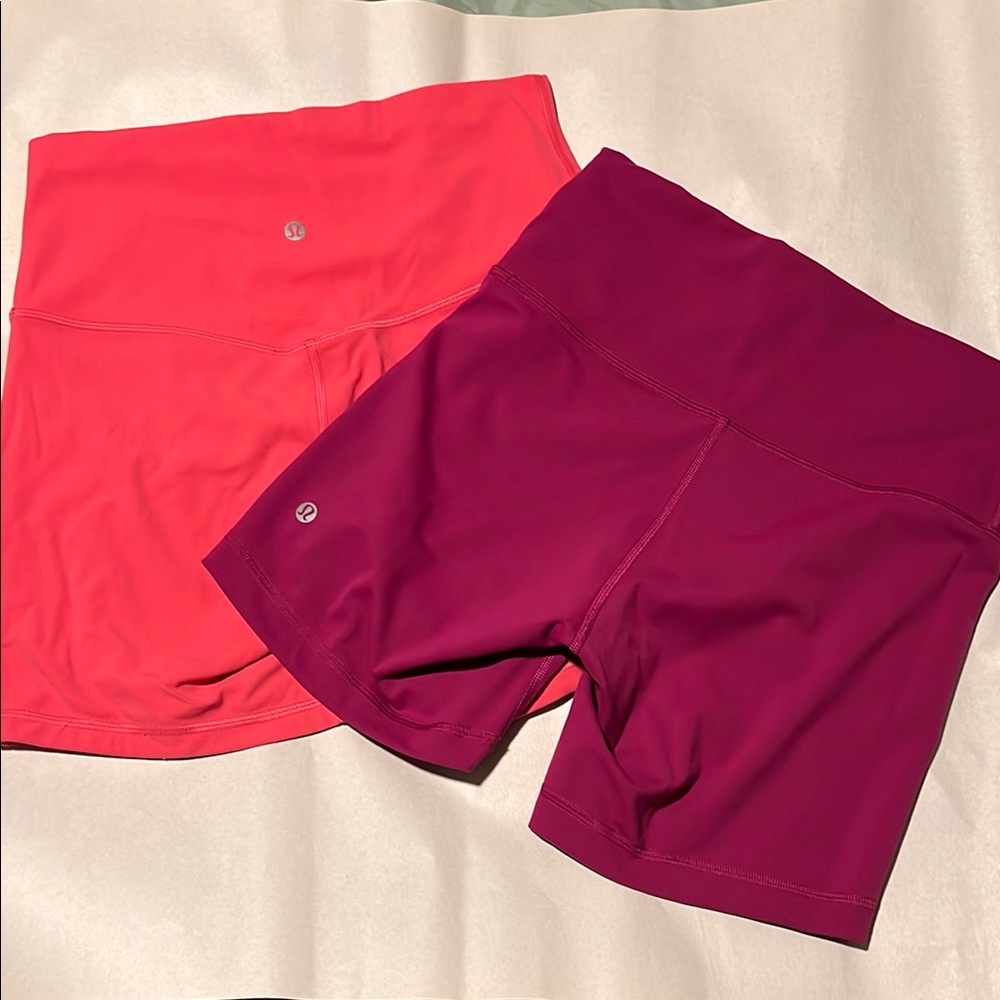 lululemon biker shorts - lululemon shorts - set of two